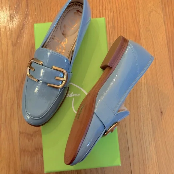 SAM EDELMAN Leonie Buckle Faux Patent Leather Loafers - Women’s Size 6 - New - Picture 7 of 10